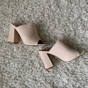 Heeled Mule Sandals